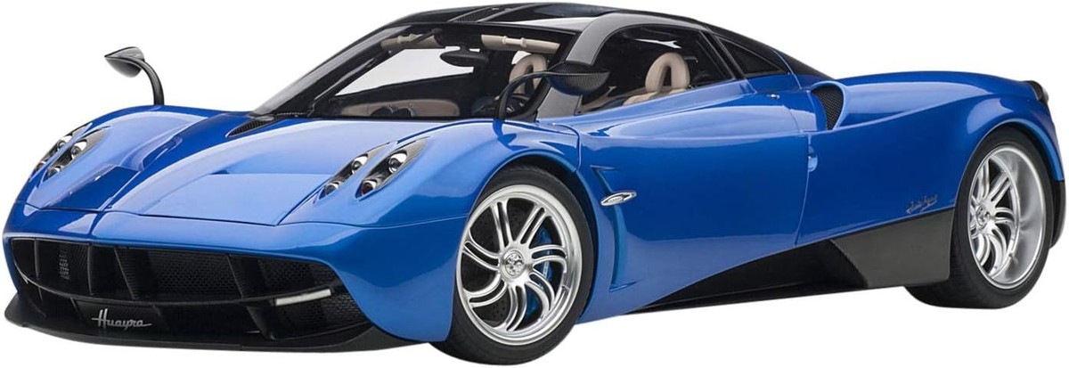 AUTOart Pagani Huayra Diecast Model Car - Metallic Blue/Silver