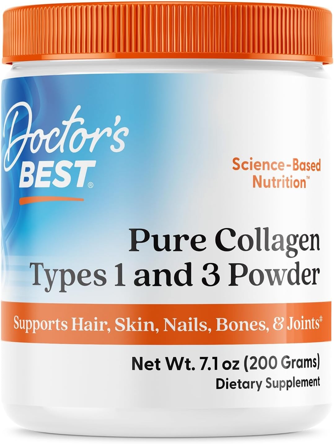 Doctor's Best Pure Collagen Types 1 & 3, Promotes 7.1 Ounce (Pack of 1)