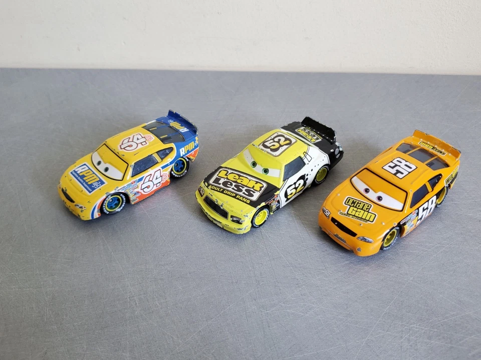 Lotto 15 Auto Disney Pixar Mattel DJ King Lenticolari Stato Variato Metallo - Immagine 2 di 4