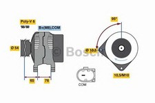 Genuine BOSCH REMAN ALTERNATOR - 0986080580