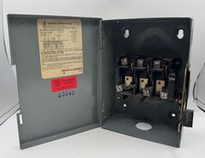 Square D DU322 60A 240V 3 Phase Non-Fusible Safety Switch E1