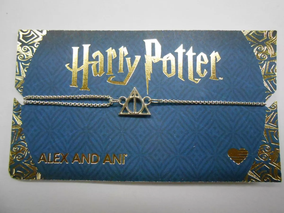 Alex and Ani Deathly Hallows Pull Chain Bracelet Sterling Silver NWTBC