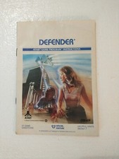 1982 ATARI Defender game instructions catalog.