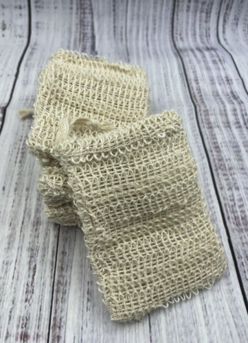Soap Saver Bag Natural Sisal Exfoliating Pouch Foaming Drying Soap Bars 10 Bags