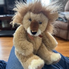 Vtg Russ Berrie Lion 9" Plush Heartcraft W/Tag Soft Stuffed Animal