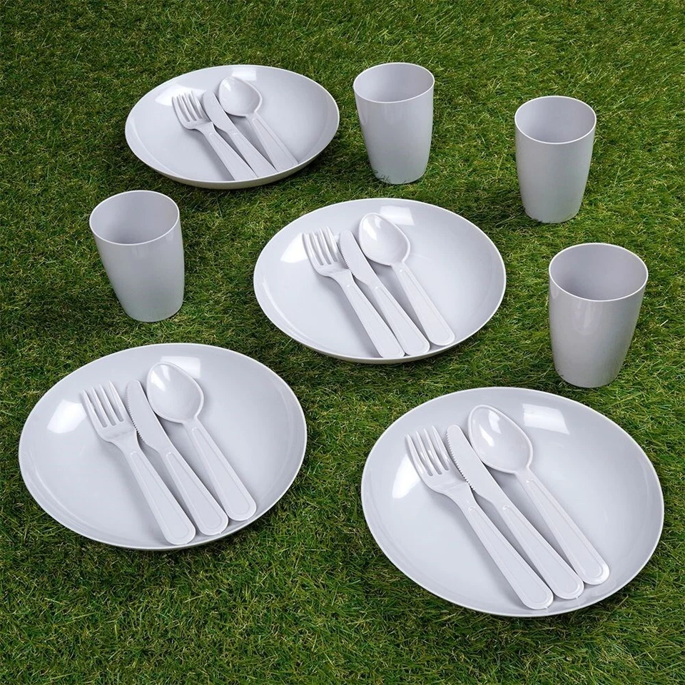 Picknickset Besteckset Camping-Besteck-Set Picknickgeschirr- und Besteckset 20El - Bild 3 von 4