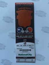 2008 New York Giants Cleveland Browns Ticket 10/13/08 Eli Manning TD Pass