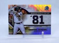2023 Bowman Baseball WARMING BERNABEL Bowman Scouts Top 100 ROCKIES #BTP-81