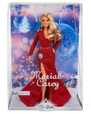 2023 Barbie Signature Mariah Carey Holiday Doll Christmas Red Dress - In Hand.