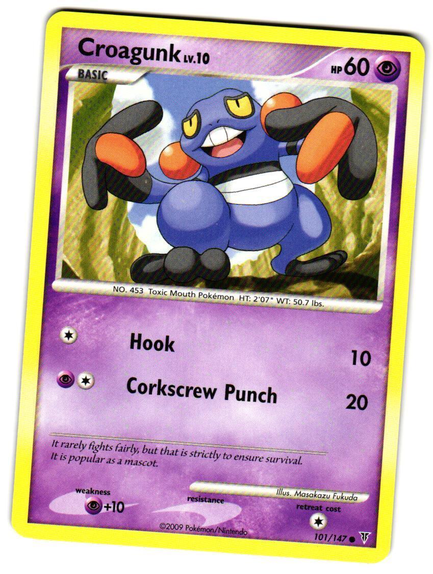 Pokemon Supreme Victors Croagunk #101 Common Lightly played