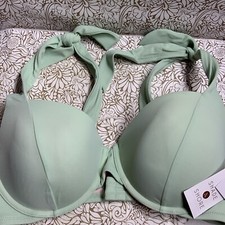    Women's Light Lift Shoulder Tie Bikini Top - Shade  Shore Light Green 34D