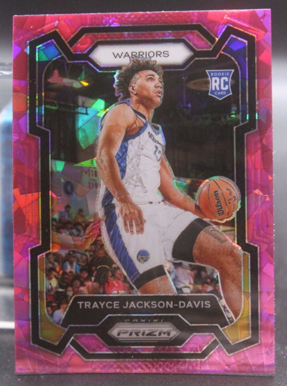 2023-24 Panini Prizm - #148 Trayce Jackson-Davis (RC/Indiana Hoosiers) Pink Ice