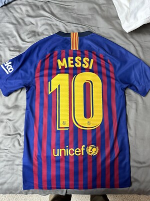 Authentic Lionel Messi Barcelona 18-19 season Jersey Size SMALL | eBay
