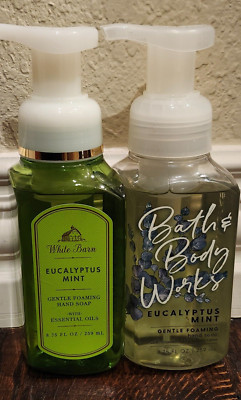 2 - Bath & Body Works Eucalyptus Mint Gentle Foaming Hand Soap 8.75 oz ...