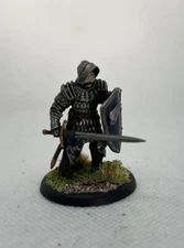 Knight with Sword and Shield Painted Miniature for D&D or Pathfinder Fantasy RPG