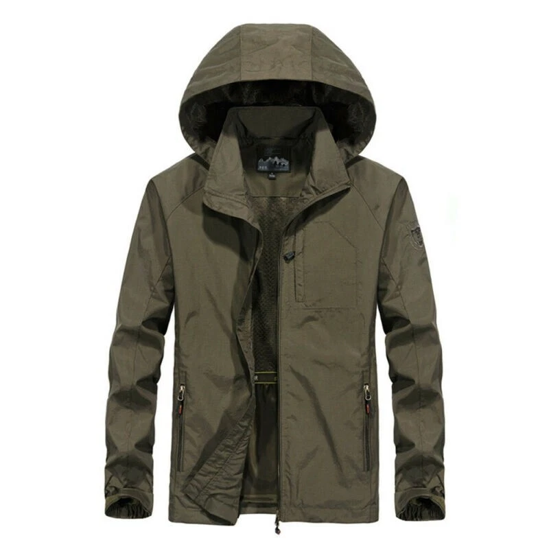 Overcoat Waterproof Windbreaker Men Outwear Hooded Jacket Breathable Breathable
Opens in a new windo