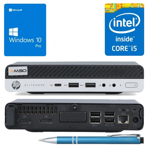 HP EliteDesk 800 G3 mini PC i5-7500T 8/16/32GB - 256/512/1024GB SSD Win 10 Pro
