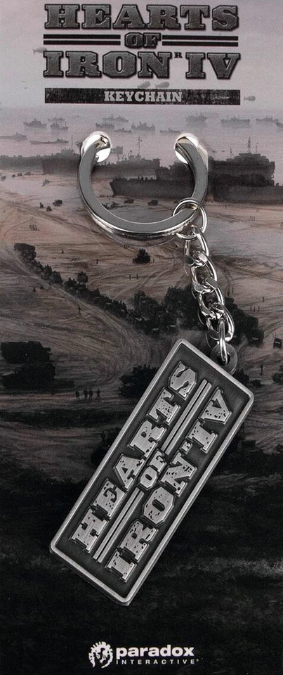 GAYA ENTERTAINMENT Hearts of Iron IV Logo - Metall Schlüsselanhänger - metal keychain 5cm
