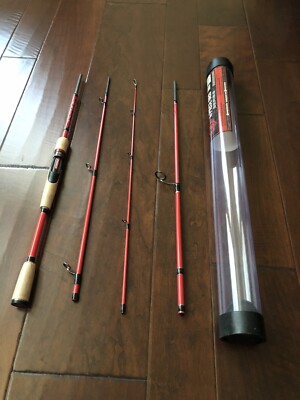 4-Pc 7 2  Travel Backpack Spinning Rod 3/8-1oz 12-20lb MH Light Strong Portable