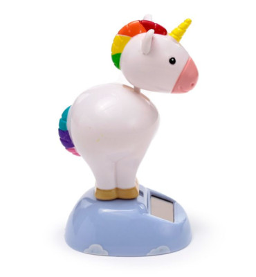 Einhorn Magic Solar Pal Home Office Tisch Schreibtisch Armaturenbrett Auto Deko Geschenkidee