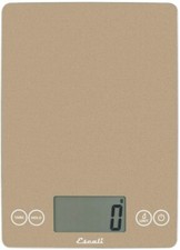 Escali Arti 157SD Glass Kitchen Scale LCD Display, 15lb Capacity, Sand Dune