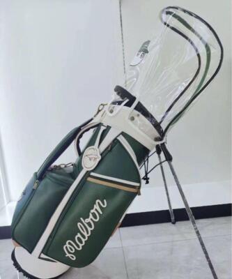 MALBON GOLF Caddy Bag Stand Type green Synthetic Leather / 5-way