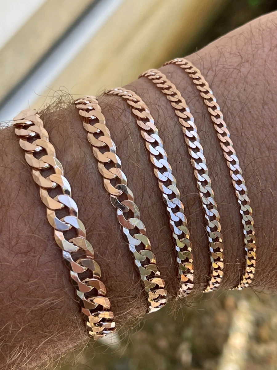 14k Rose Gold Cuban Link Bracelet