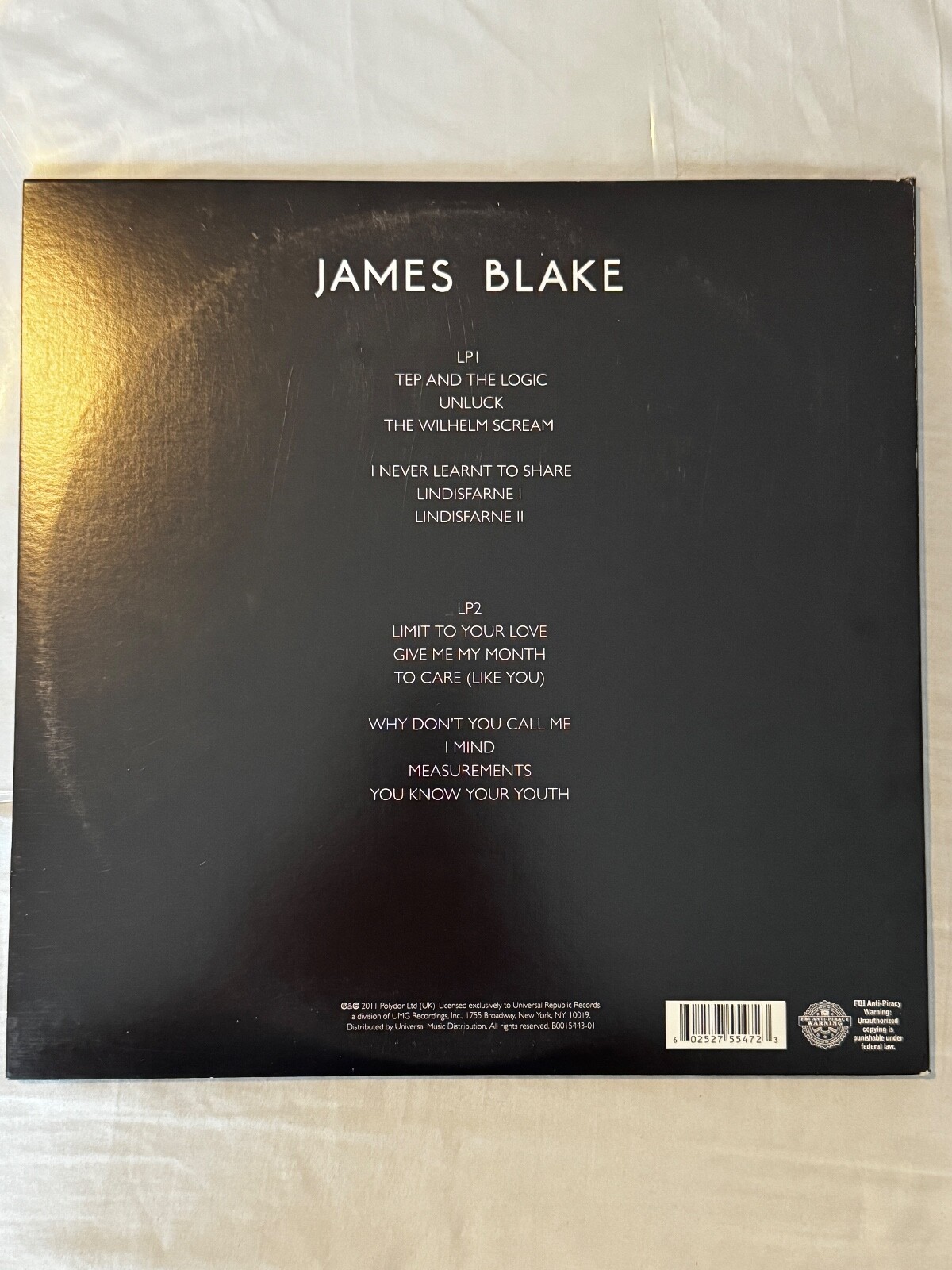 James Blake James Blake Vinyl 12" 2011 Album Gatefold sleeve 180g USA