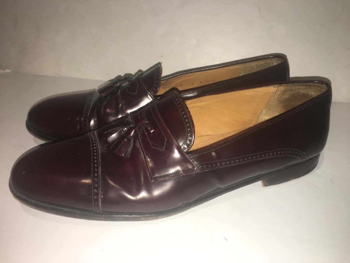 Mezlan Havana Men’s Size 13 Brown Leather Tassel Loafers Slip On Dress Shoes GUC Mezlan Havana Men main image 2