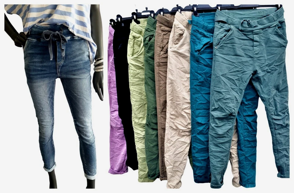 💋Melly&Co Hose Jogger Jeans Jogpant Denim viele Farben Gr.S-XXL - Bild 1 von 1