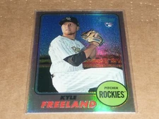 2017 Topps Heritage KYLE FREELAND CHROME REFRACTOR /568 ROCKIES #666 E9550
