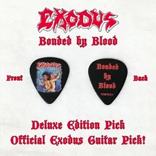 Exodus "Bonded by Blood" Guitar Pick Official Dunlop Tortex Guitar Book New!