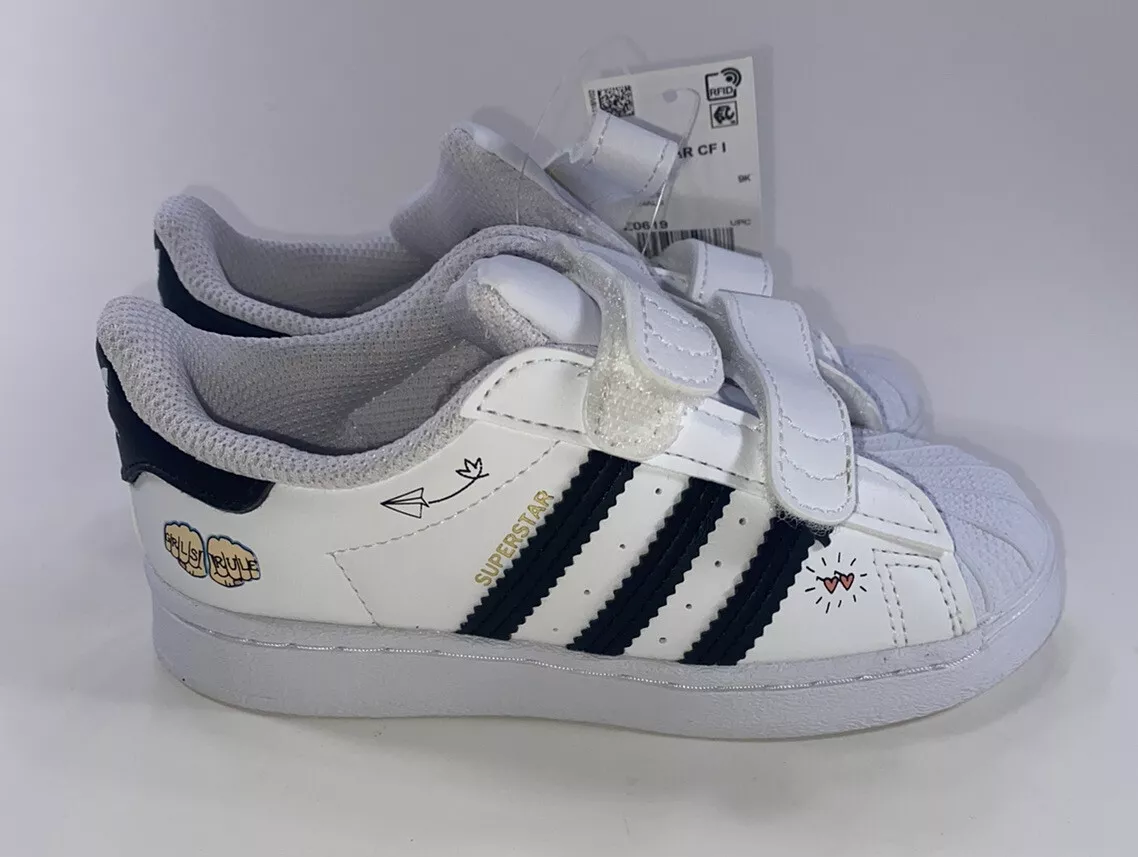 calcium temperatuur Schotel Adidas Superstar CF I Girls Rule Toddler Shoes FZ0619 NWT Size 9.5K New Rare! | eBay calcium temperatuur Schotel Adidas Superstar CF I Girls Rule Toddler Shoes FZ0619 NWT Size 9.5K New Rare! | eBay