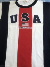 Youth Large _ Made in USA _Heavy weight USA Logos Jersey T-Shirt - Print