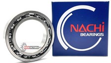 Nachi Japan 6906 Deep Groove Ball Bearing, Open, No Seals 30x47x9 mm