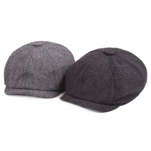 herringbone baker boy cap