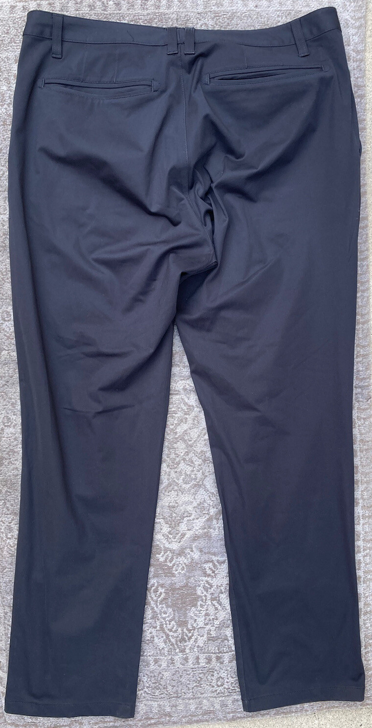 Men's Rhone Pants Black Solid Everyday Pocket 36x… - image 1