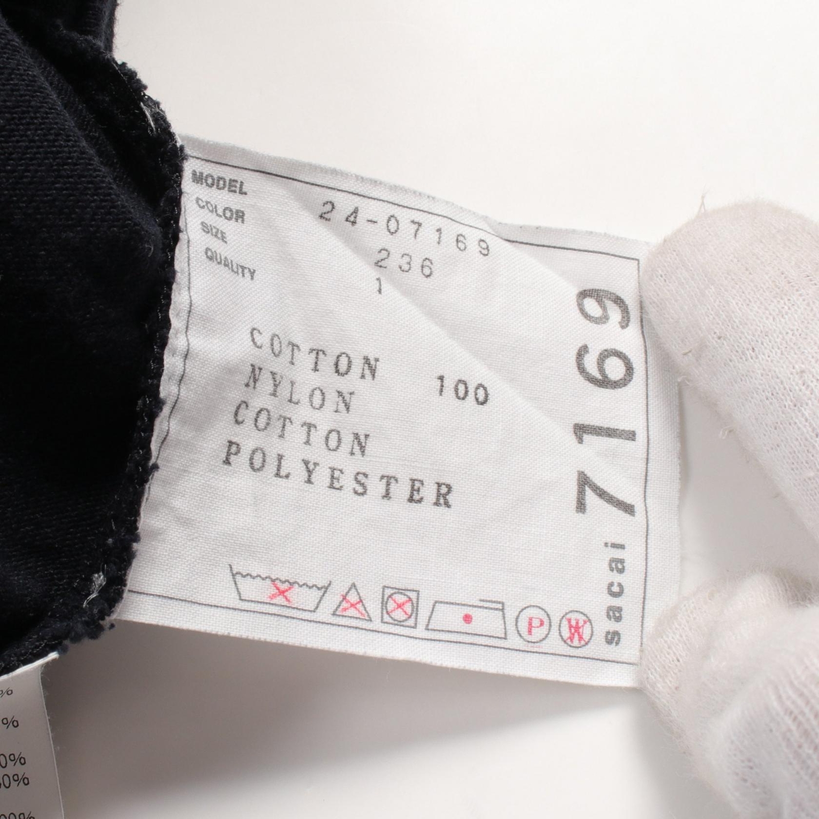 SACAI X NIKE T Shirt Sacai Nylon Twill Cotone Jersey #1 24 07169 Cotone Poliestere Navy Beige