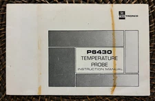 Tektronix - P6430 TEMPERATURE PROBE INSTRUCTION MANUAL (*ORIGNAL/NOT A COPY*)