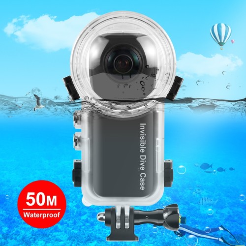 Underwater Camera 50m Waterproof Invisible Sealed Case For Insta360 X3 - Picture 1 of 8