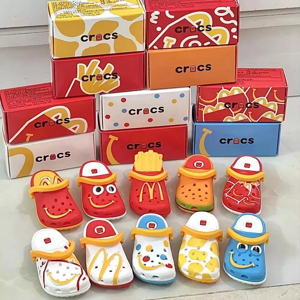Set All 10 PCS McDonalds Mini Crocs Keychain Happy Meal Toys