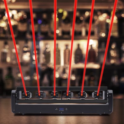 6/ 9 Light Moving Head DMX512 Stage Light Beam Scan Laser RGB Light for DJ Bar
