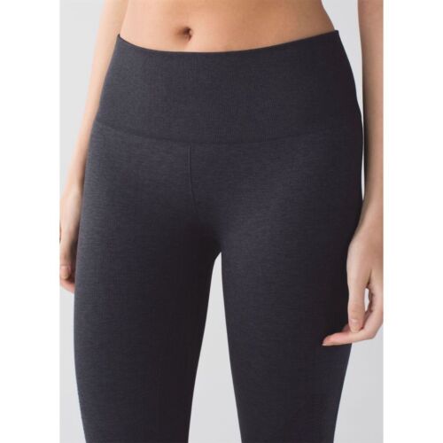 Lululemon Women's Gray Cropped Leggings Size 6 Yoga Training Activewear - Picture 3 of 10