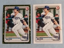 Lot (2) 2020 Bowman Paper #BP-17 Niko Hulsizer 1st (1) Base (1) Camo Green🔥📈👀