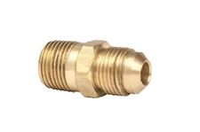 Cambridge 5/8" OD Flare x 1/2" MPT x 3/8" FPT Brass Gas Adapter LP/NG Fitting