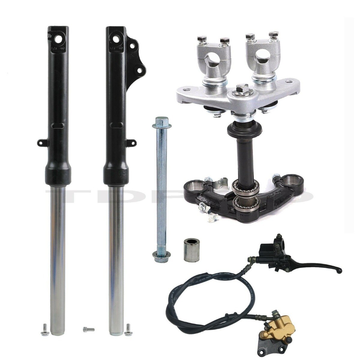 520mm Front Fork Triple Tree Disc Brake Kit CRF50 70 110cc 125 Atomik Dirt Bike