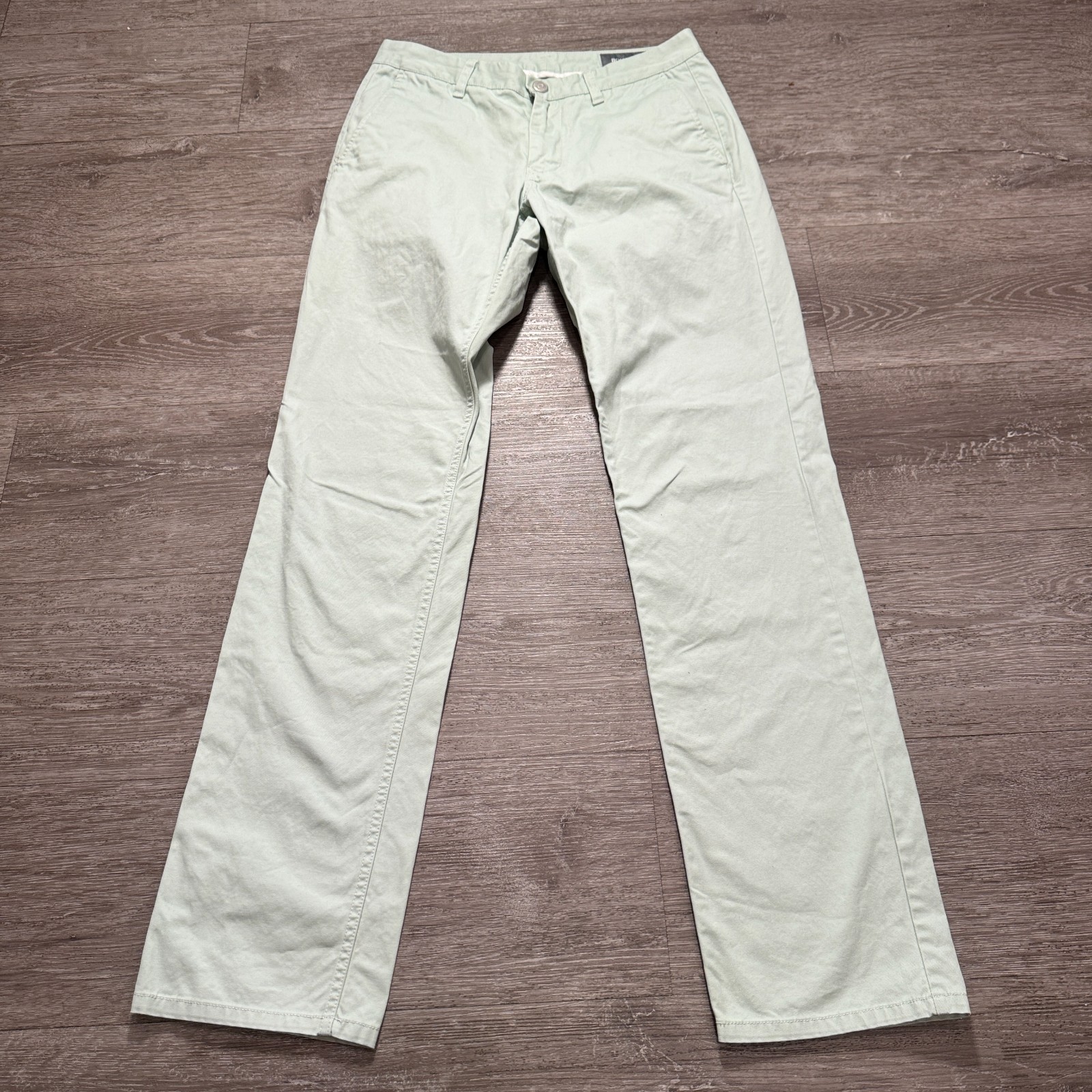 Bonobos Pants Mens 29 Green Chino Slim Straight Cotton Chino 29x32 Adult Stretch