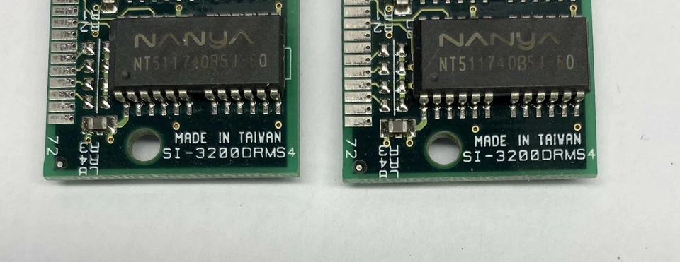 32MB Kit (2 x 16MB) Nanya NT511740B5J-60 60ns 72-Pin EDO SIMM Memory Modules - Image 4 of 4