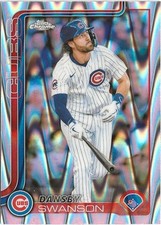 2025 Topps Chrome Dansby Swanson #215  Refractor SP Chicago Cubs