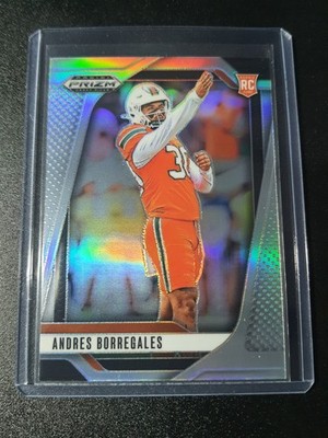 Andres Borregales - Prizm Draft Picks 2025 - Patriots, Miami - Prizm - RC